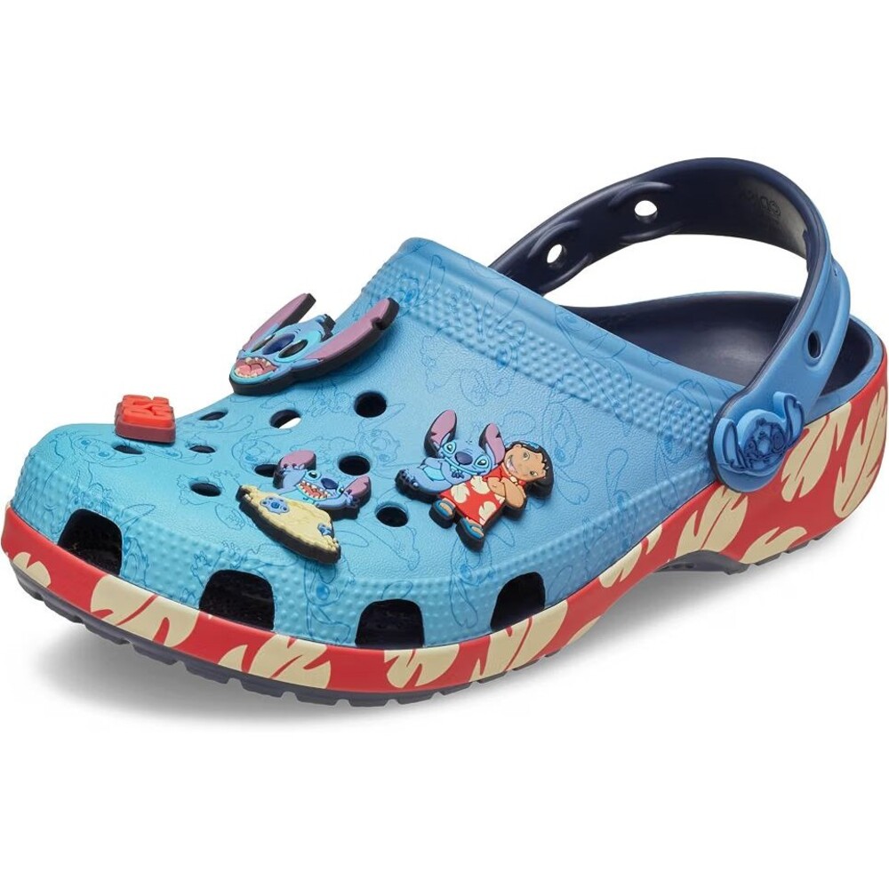 Crocs Disney Lilo & Stitch Classic Clog Multi Blue Sandals M8 W10 213006-90H